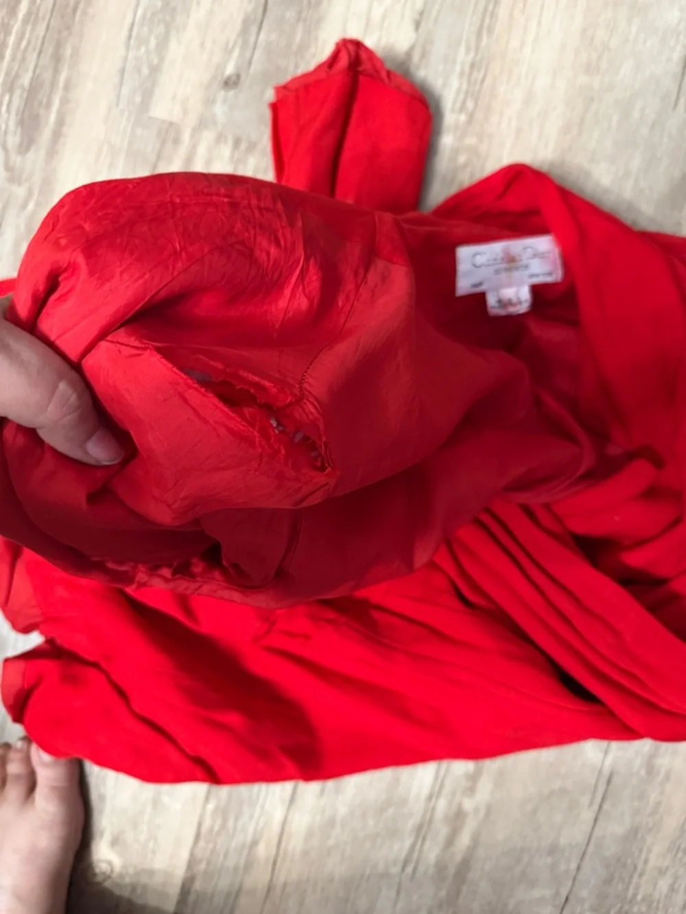Dior Red Lightweight Women's Blazer Jacket